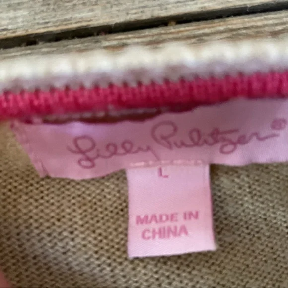 Lilly Pulitzer Beige Sweater with Anchor Design - Picture 2 of 10